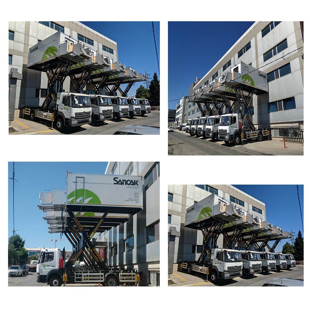Sancak Inflight Service received 6 units of environmental friendly Cabin Cleaning Trucks, Catering Truck (Miles 5011)