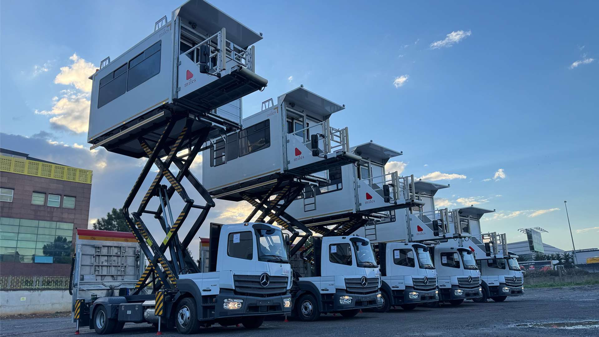 Delivery of Half-Cab PRM Medical Lifts, Another batch of Miles 5041 - Half Cab PRM Medical Lifts has just been dispatched from the factory.