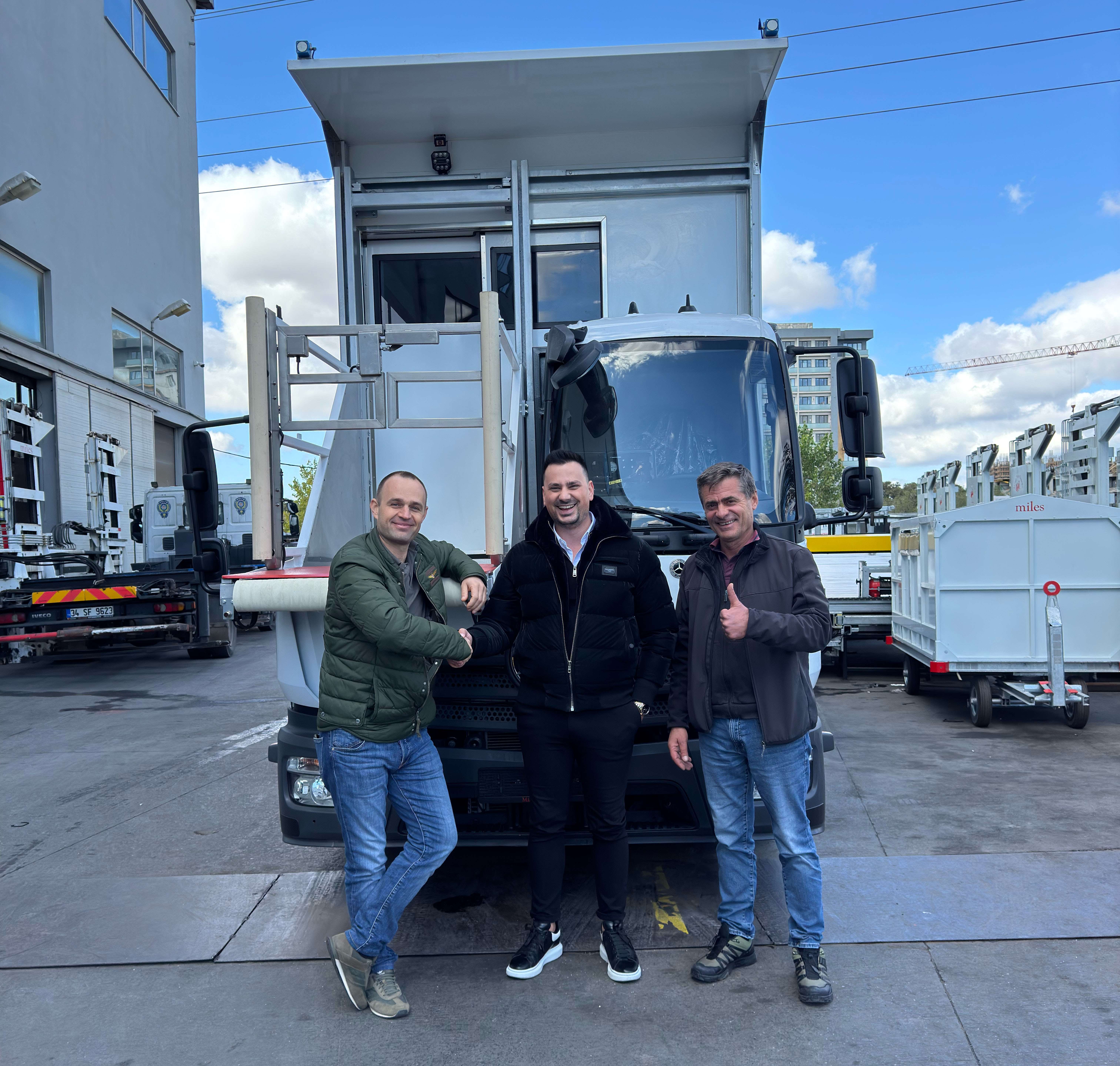 Miles GSE - Continues to delivery PRM Medical Lifts., Miles 5041 - PRM Medical Lift has been successfully shipped to Eastern Europe.